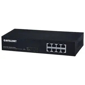 Intellinet Network Solutions 8-Port Fast Ethernet PoE+ Switch (560764) - Desktop Power over Ethernet Switch