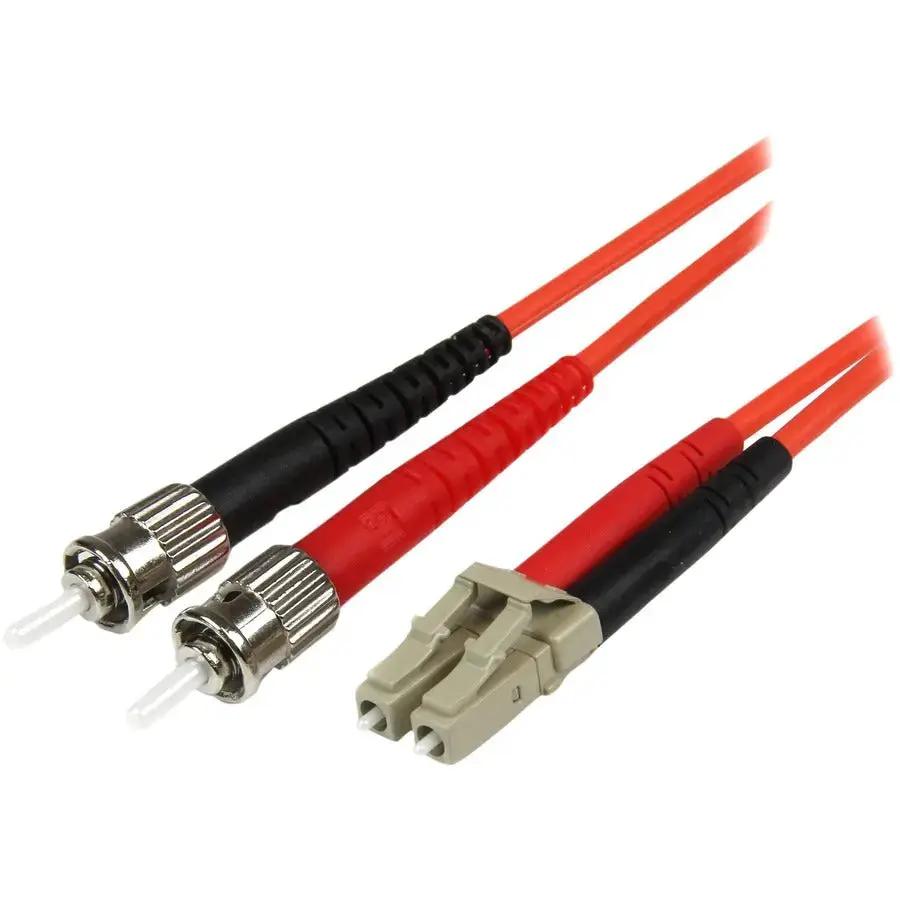 StarTech.com 1m Multimode Duplex Fiber Optic Cable (Part #50FIBLCST1) - OM2 50/125, LSZH Jacket, LC to ST Connectors by StarTech.com