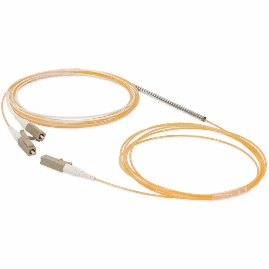 AddOn 3m LC (Male) to 2xLC (Male) Orange OM2 Simplex Fiber Splitter Cable – 50/50 Ratio by AddOn