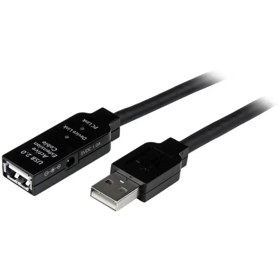 StarTech.com 15m USB 2.0 Active Extension Cable - M/F, TAA Certified by StarTech.com