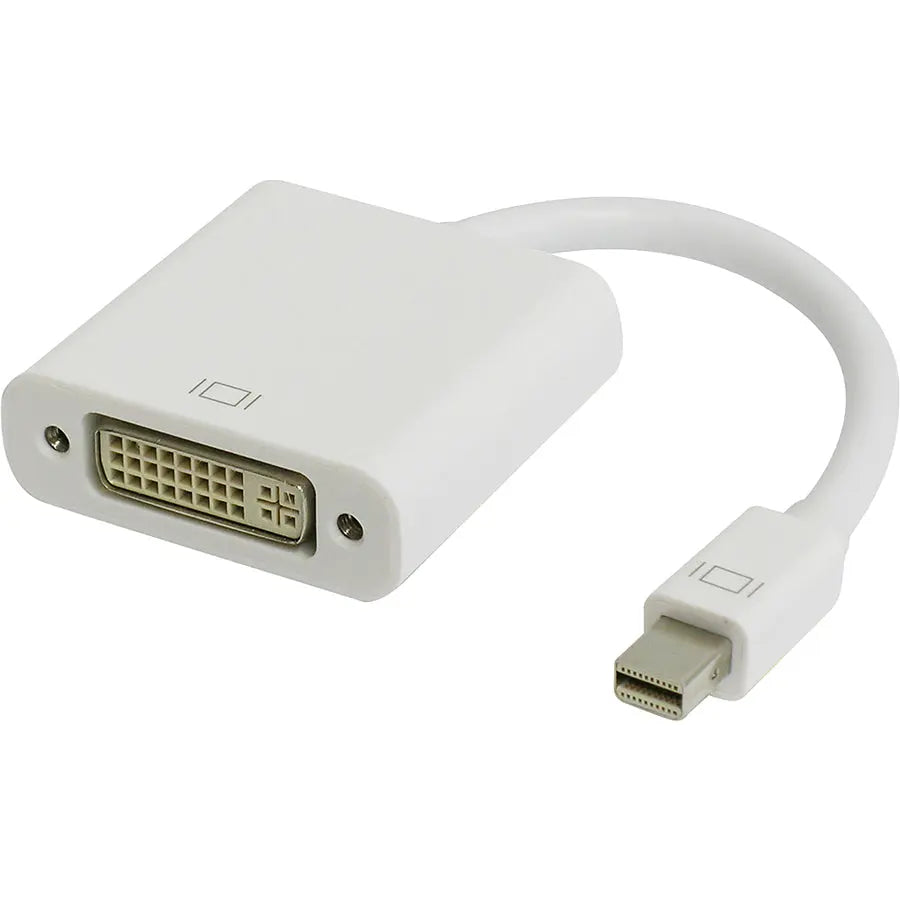 4XEM Mini DisplayPort to DVI-I Adapter - Connect MacBook, MacBook Pro, MacBook Air, Mac mini, Mac Pro with High-Resolution Video Support