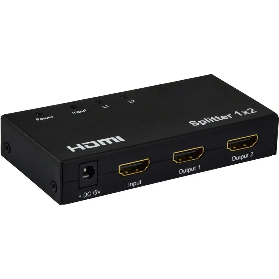 4XEM 2 Port Full HD HDMI Video Splitter and Signal Amplifier – Supports 1080p, 3D, and Digital Audio