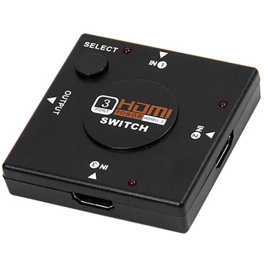 4XEM 3-Port HDMI Switch with Remote Control and 1080p Support