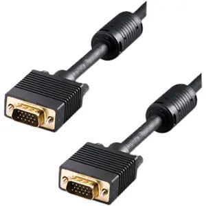 4XEM 1FT High-Quality Dual Ferrite Male-to-Male VGA Cable (Part Number: 4XVGAMMHQ1)