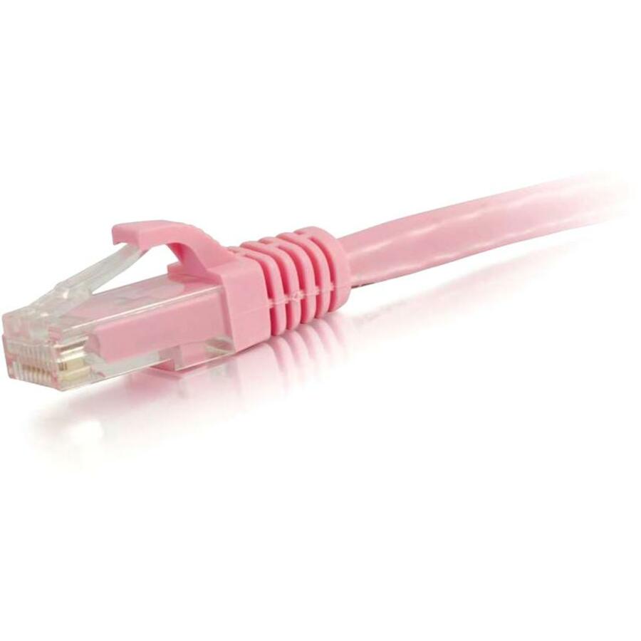 C2G 12 ft Pink Cat6 Snagless UTP Network Patch Cable - Legrand Group Part 04053