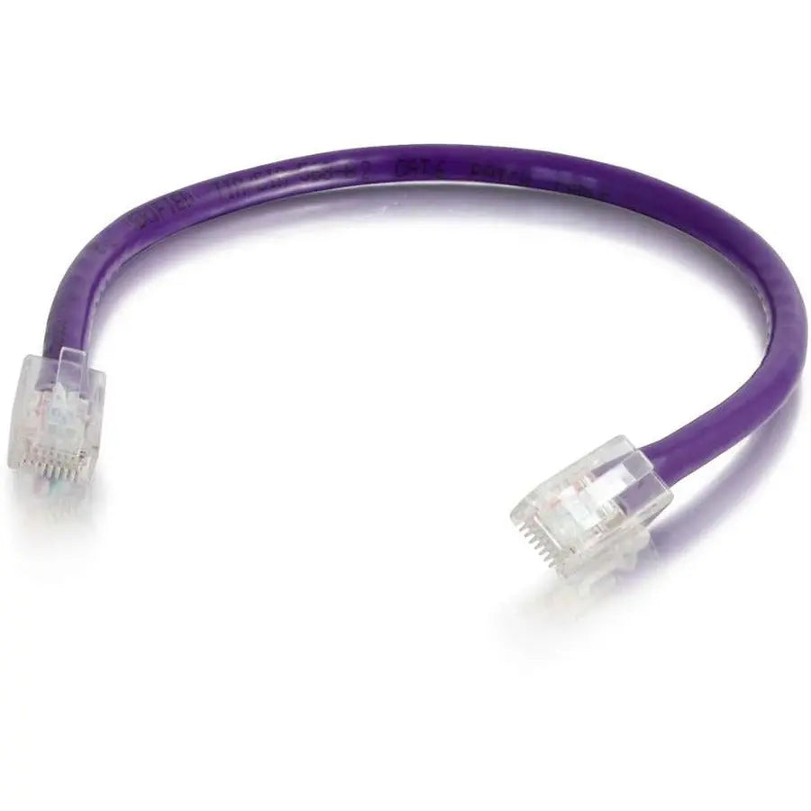 C2G 8ft Cat6 Non-Booted UTP Ethernet Network Cable - Purple