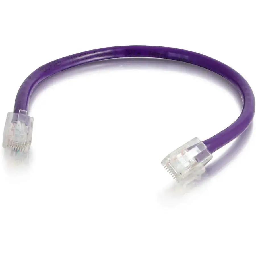 C2G 10 ft Cat6 Non-Booted UTP Unshielded Network Patch Cable - Purple by Legrand Group