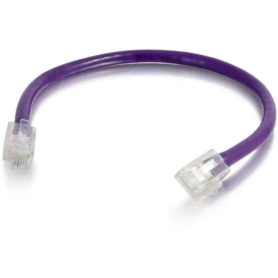 C2G 15ft Cat6 Non-Booted Unshielded UTP Ethernet Patch Cable - Purple by Legrand Group