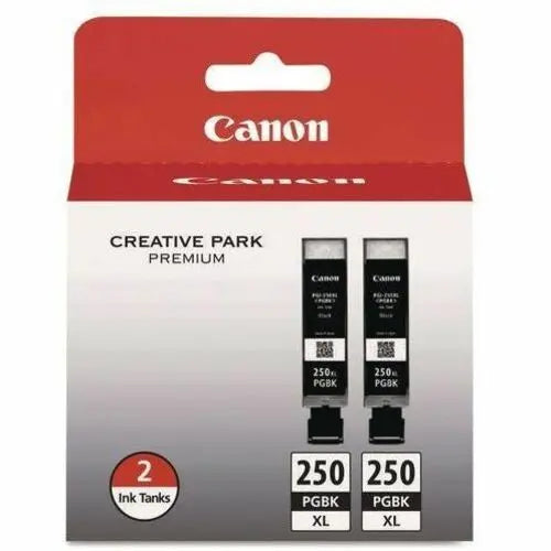 Canon PGI-250PGBK XL Black Ink Tank Twin-Pack for PIXMA Printers
