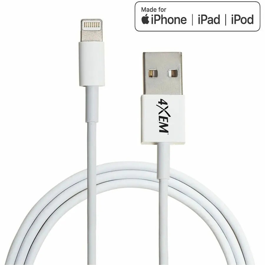 4XEM Corporation 6ft (2m) Lightning Cable for Apple iPhone, iPad, and iPod - MFI Certified