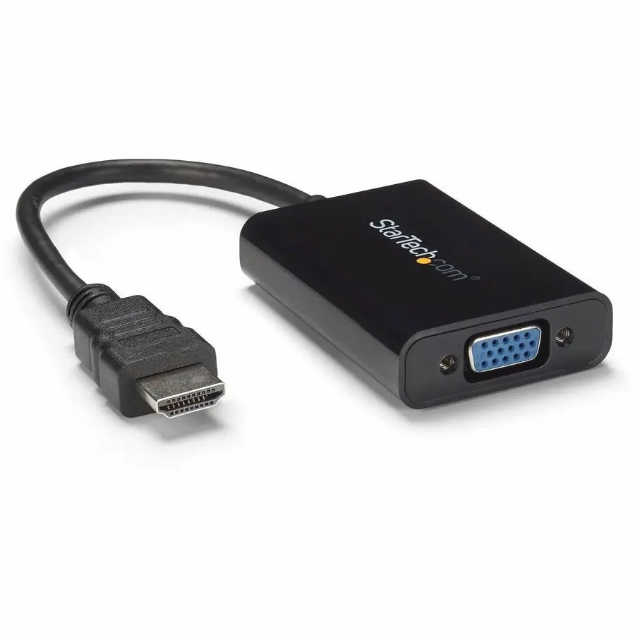 StarTech.com HD2VGAA2 HDMI to VGA Adapter with Audio — Supports 1080p Resolution