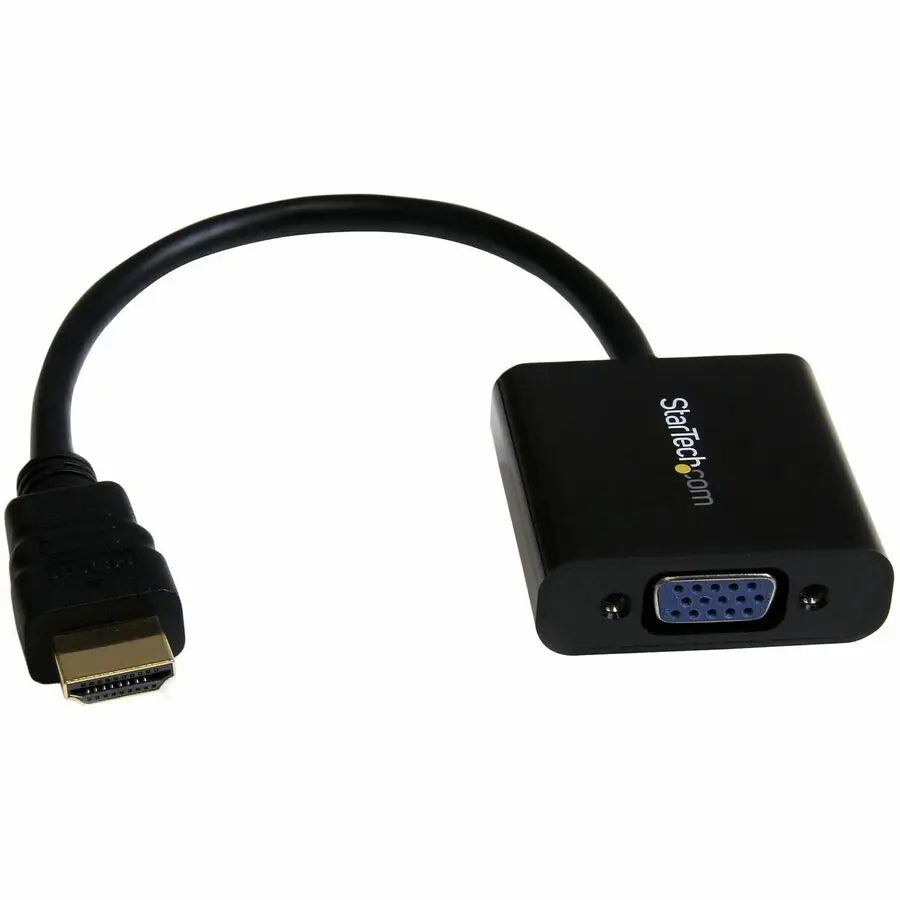 StarTech.com HD2VGAE2 HDMI to VGA Adapter Converter for Desktop, Laptop, and Ultrabooks - Supports 1080p Resolution
