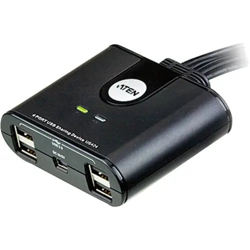 ATEN US424 4-Port USB Peripheral Sharing Device for PC and Mac