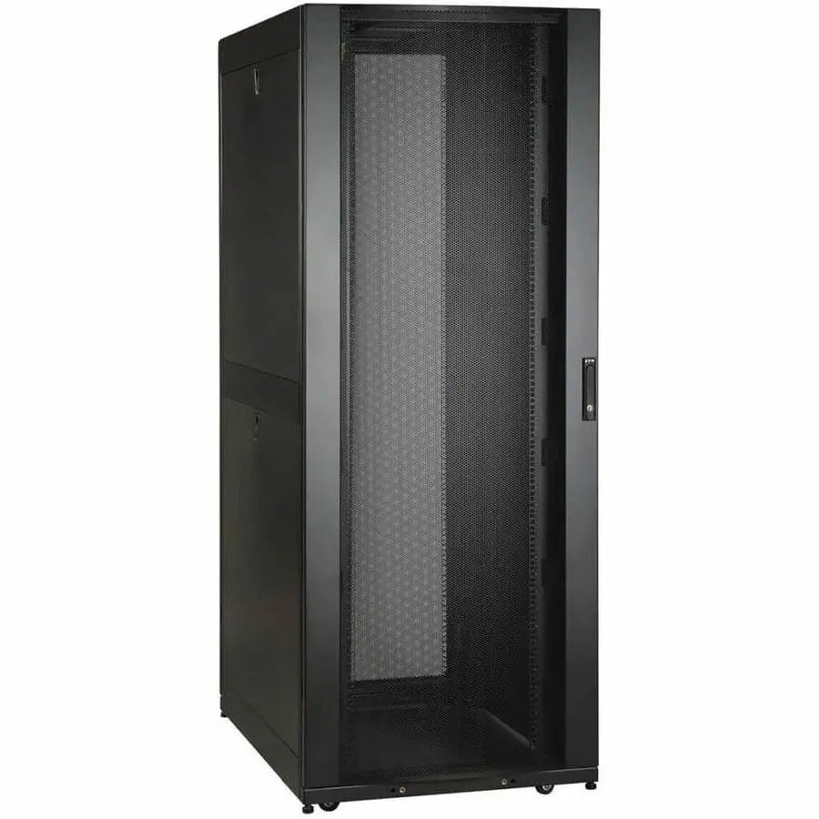 Eaton Tripp Lite Series 48U SmartRack Wide Standard-Depth Rack Enclosure Cabinet with Doors and Shock Pallet Packaging