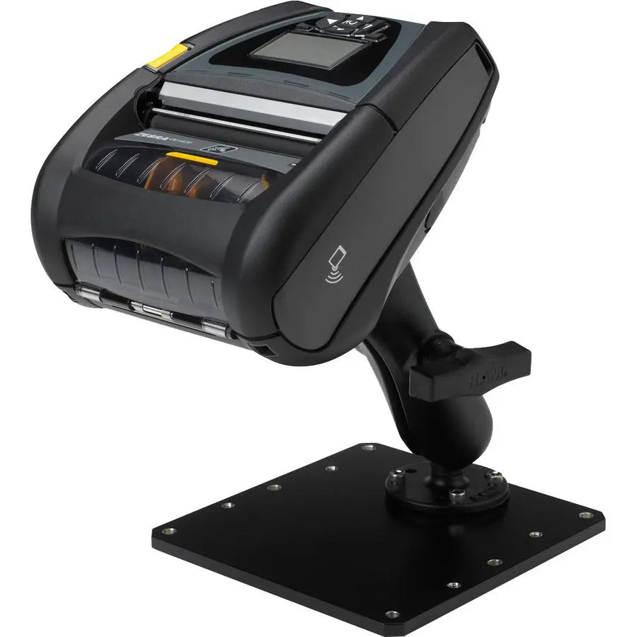 Zebra Technologies P1050667-032 Handi-Mounting Adapter with RAM Mount Arm and Base Plate for Zebra QLnTM Series Printers