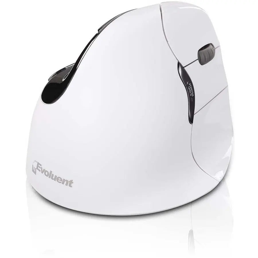 Evoluent VerticalMouse 4 Right Bluetooth Wireless Ergonomic Mouse in White - VM4RB