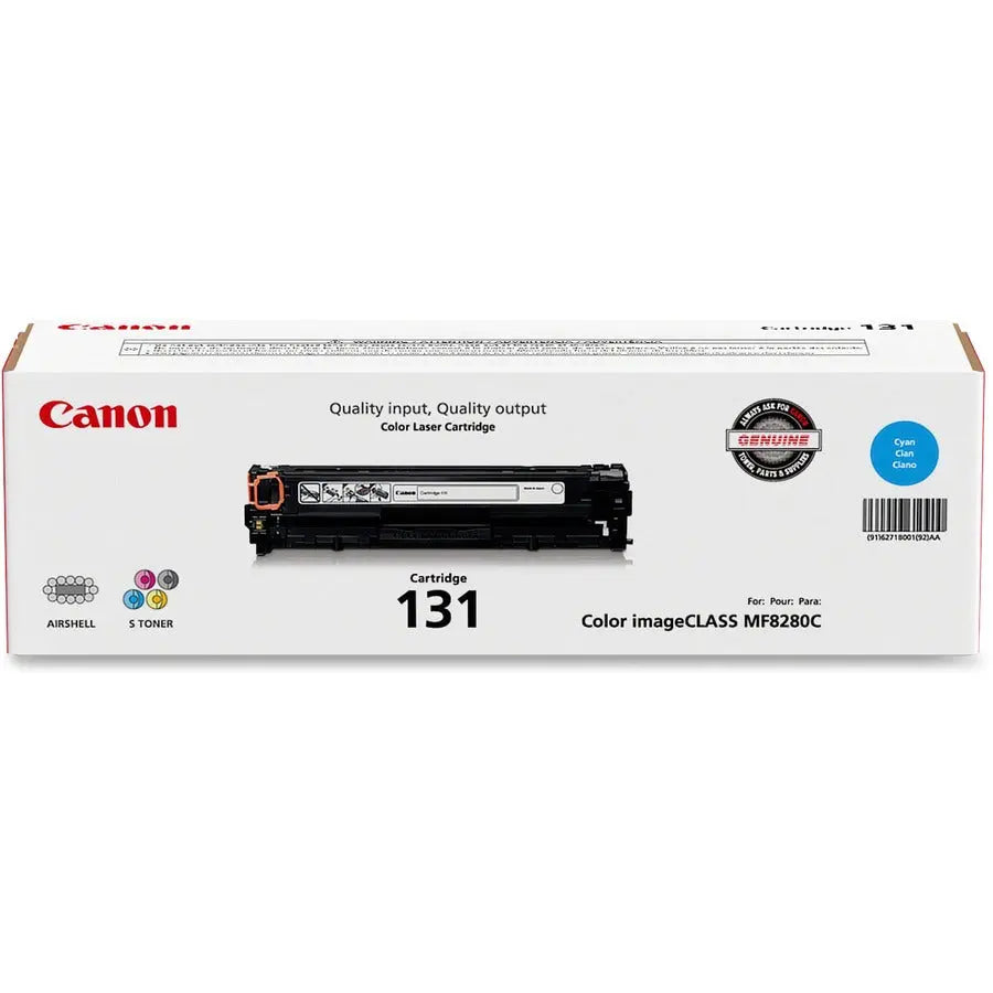 Canon 131 Original Cyan Toner Cartridge for Canon ImageCLASS Printers