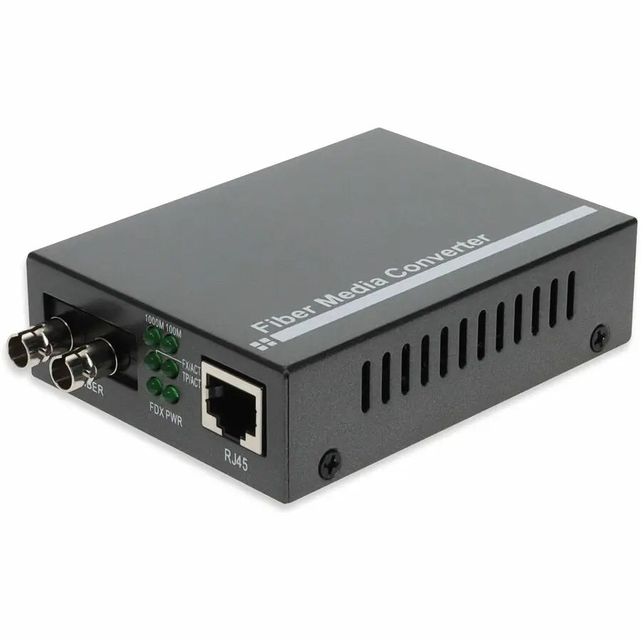 AddOn 10/100Base-TX (RJ-45) to 100Base-FX (ST) Multi-Mode Fiber Media Converter - 2 km Range