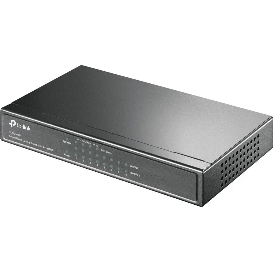 TP-LINK TL-SG1008P 8-Port Gigabit Ethernet Switch with PoE for Power over Ethernet Devices
