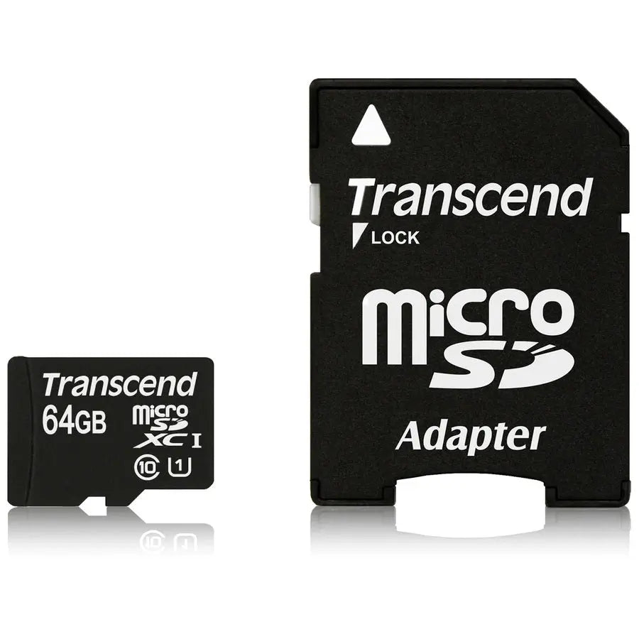 Transcend 64 GB Class 10 UHS-I microSDXC Memory Card TS64GUSDU1