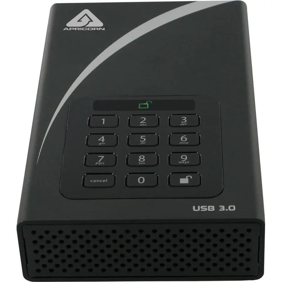 Apricorn Aegis Padlock DT 4TB USB 3.0 Desktop External Hard Drive with AES Hardware Encryption