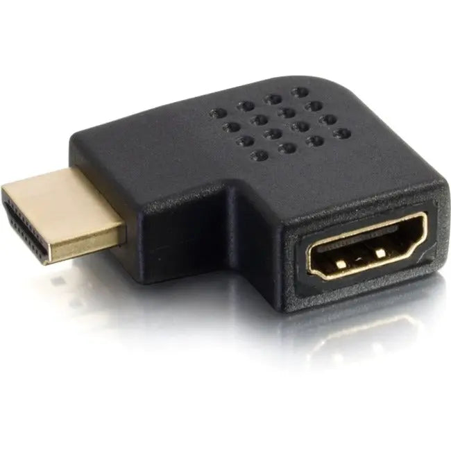 C2G Right Angle HDMI Adapter with Left Exit for Space-Constrained Installations