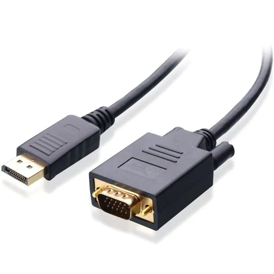 4XEM 6 Foot DisplayPort to VGA Adapter Cable – High-Resolution Video Connection for Legacy Monitors