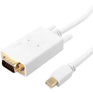 4XEM Mini DisplayPort to VGA Cable - 6ft for MacBook, MacBook Pro & Air, Supports Up to 1920x1200 & 1080p HDTV