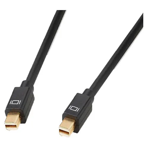 4XEM Corporation 6Ft Mini DisplayPort Male to Male Cable (Black) - High-Speed 1080p HD Video & Audio Transfer