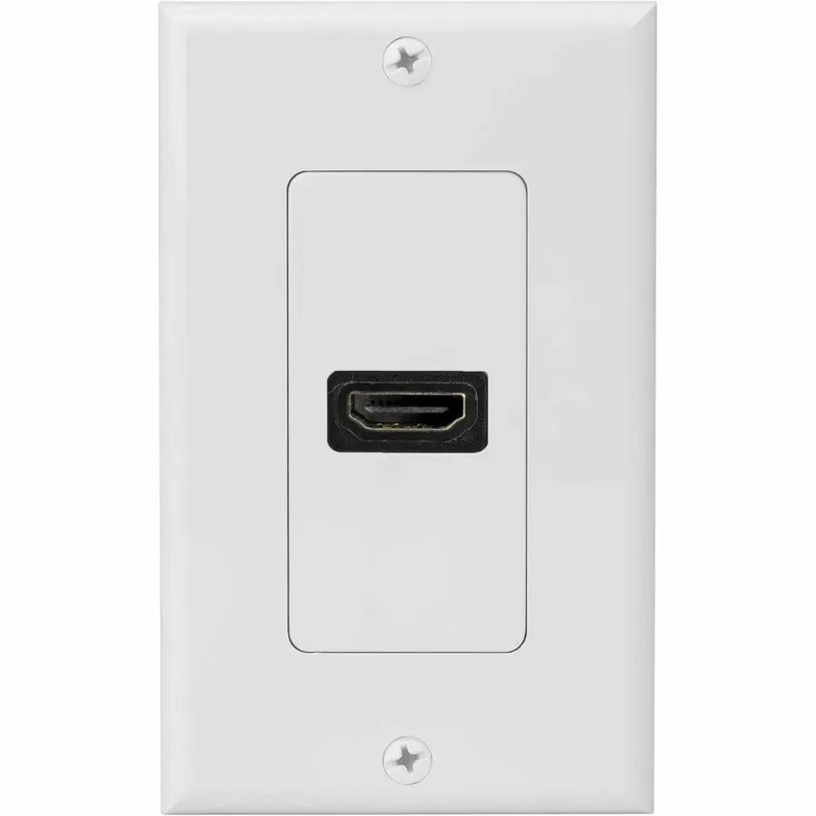 4XEM Single Outlet Female High Speed HDMI Wall Plate with 3D Support (Part #4XWALLHDMI1)