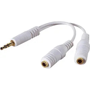 4XEM 3.5mm Mini Jack Headphone Splitter Cable for iPhone, iPod, and Audio Devices (Part Number: 4XISPLITTER)