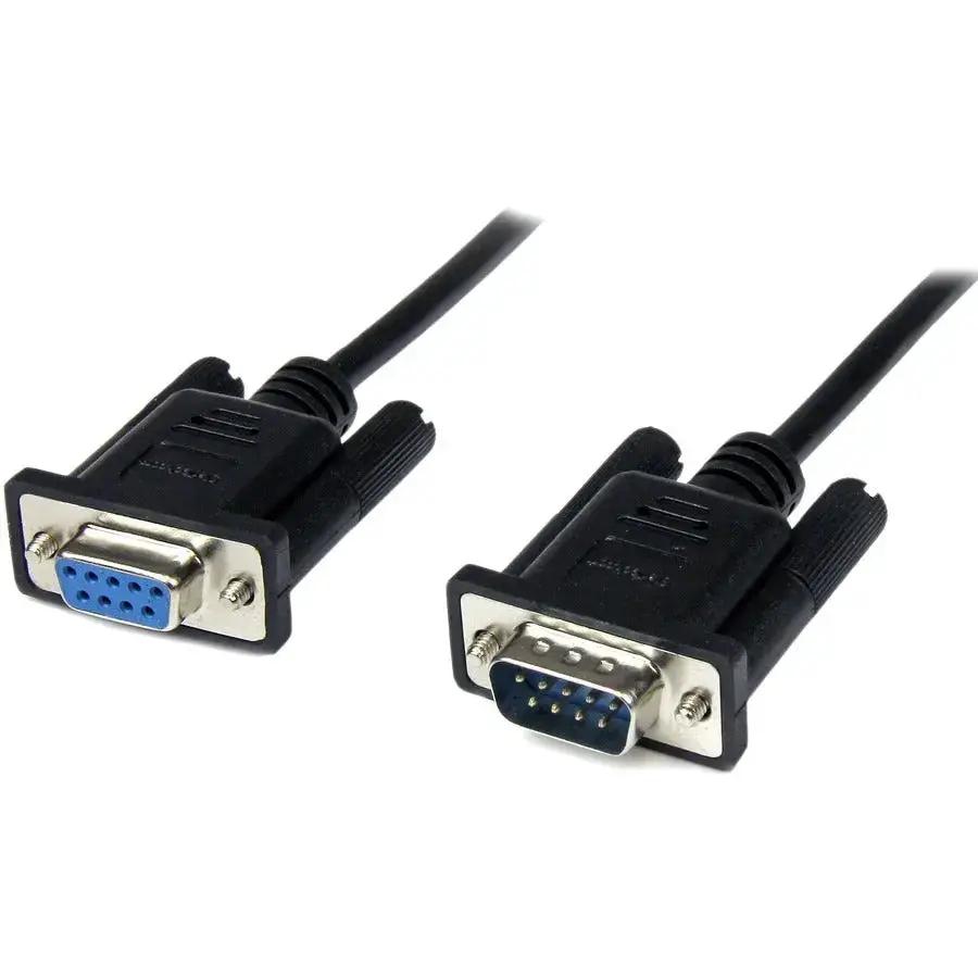 StarTech.com 2m Black DB9 RS232 Serial Null Modem Cable F/M - Reliable Data Transfer Solution by StarTech.com