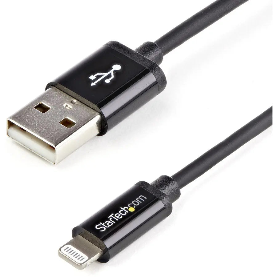 StarTech.com 1m Lightning to USB Cable for iPhone, iPad, and iPod – Black (Part USBLT1MB)