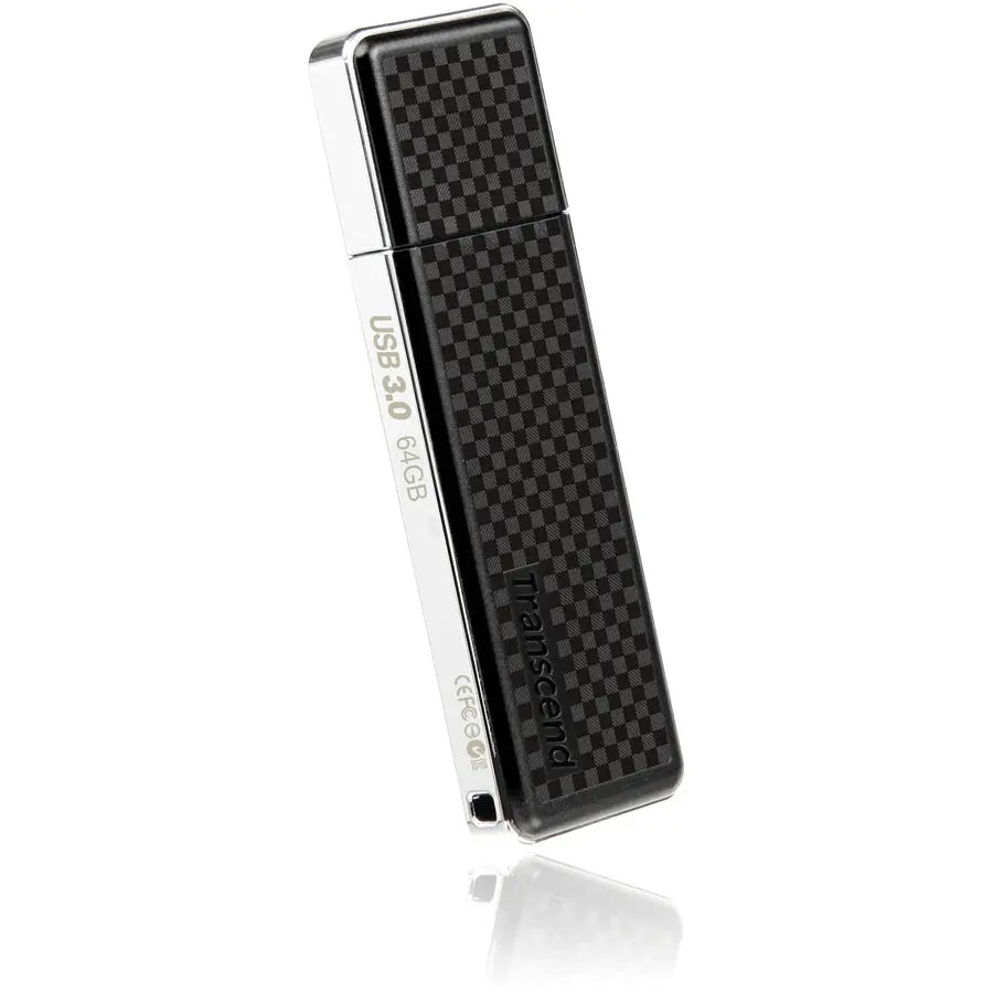 Transcend JetFlash 780 64GB USB 3.0 Flash Drive - Elegant Checkerboard Pattern