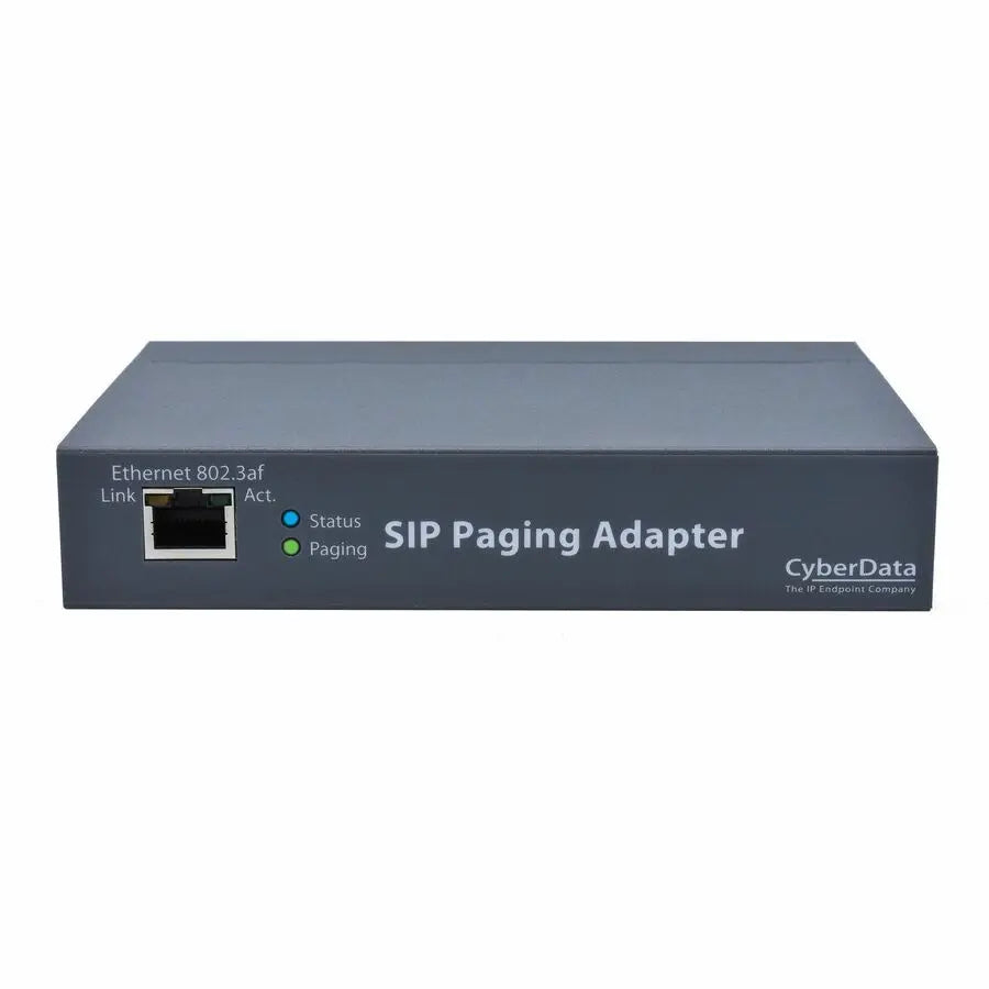 CyberData SIP Paging Adapter Model 011233 for VoIP and Analog Paging Integration