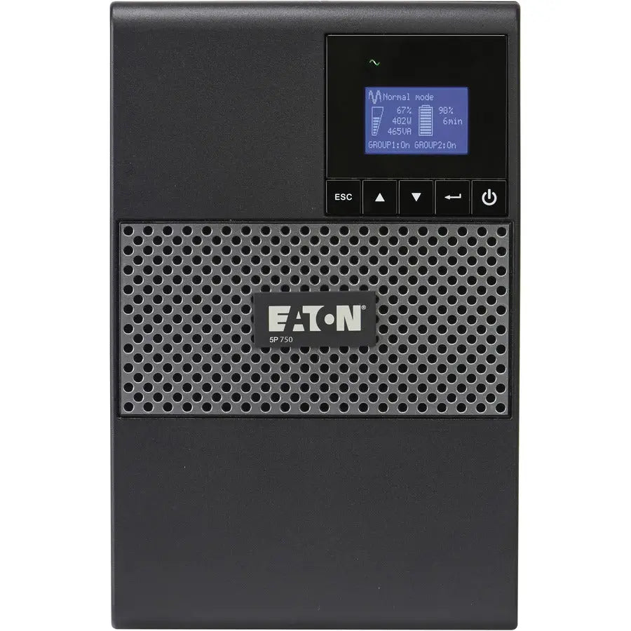 Eaton 5P UPS 750VA Battery Backup Tower with 600W Power and Network Management