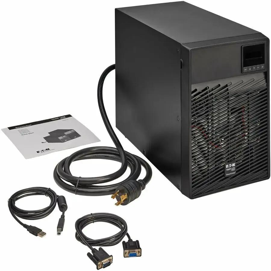 Eaton Corporation Tripp Lite SU3000XLCD SmartOnline 3000VA Tower UPS with Remote Management and Extended Runtime by Eaton Corporation