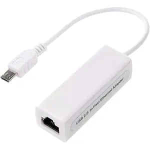 4XEM Micro USB to 10/100 Mbps Ethernet Adapter - Portable High-Speed Network Connection for Computers