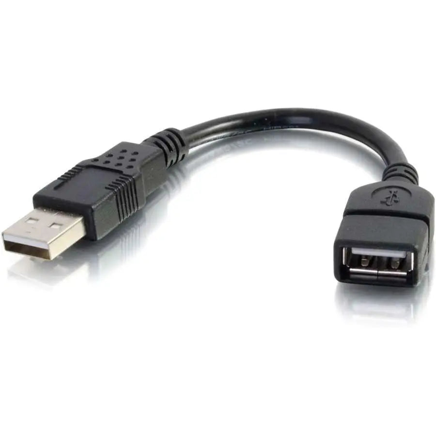 C2G 6-Inch USB 2.0 A Male to A Female Extension Cable - Reliable Data Transfer and Connectivity
