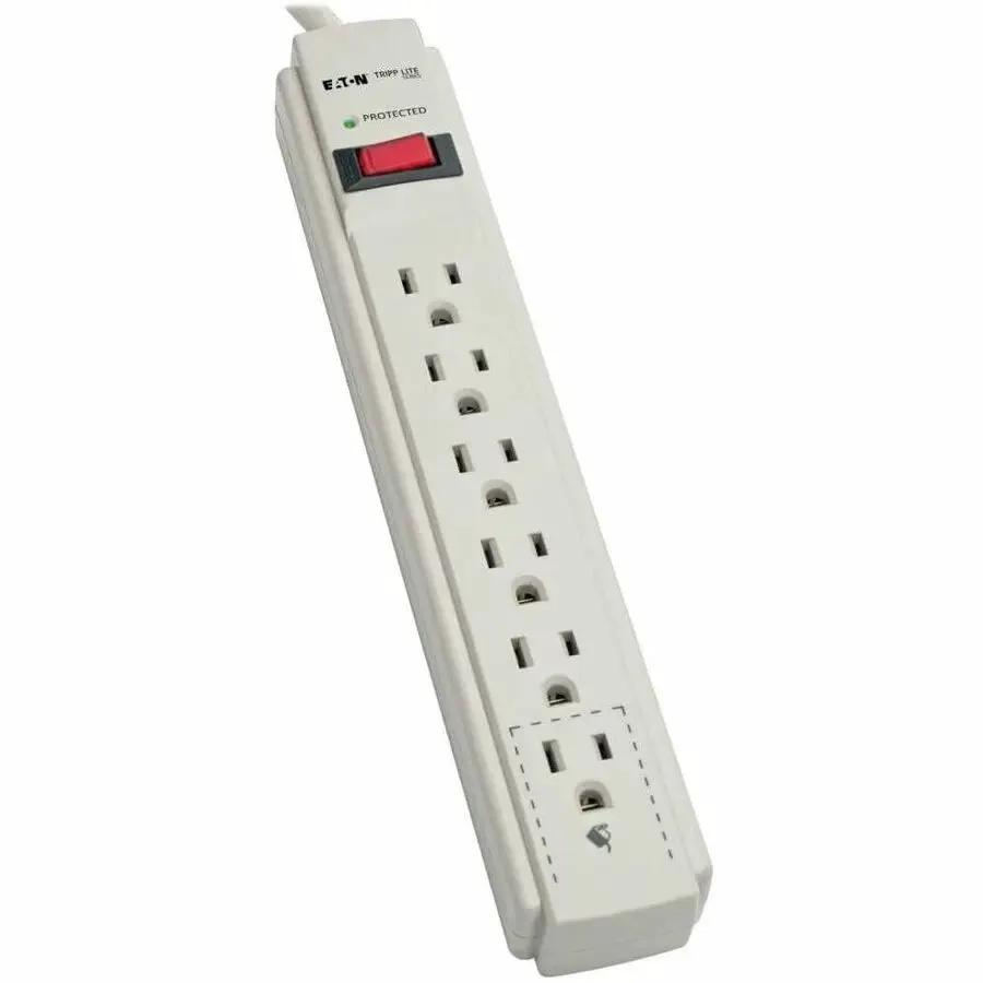 Eaton Corporation Tripp Lite Protect It! 6-Outlet Surge Protector with 8 ft Cord and 990 Joules - Wall Mountable Power Strip by Eaton Corporation