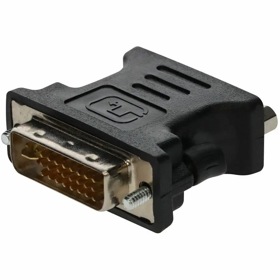 AddOn DVI-I (29 pin) Male to VGA Female Adapter – Black, Supports Up to 1920x1200 (WUXGA)