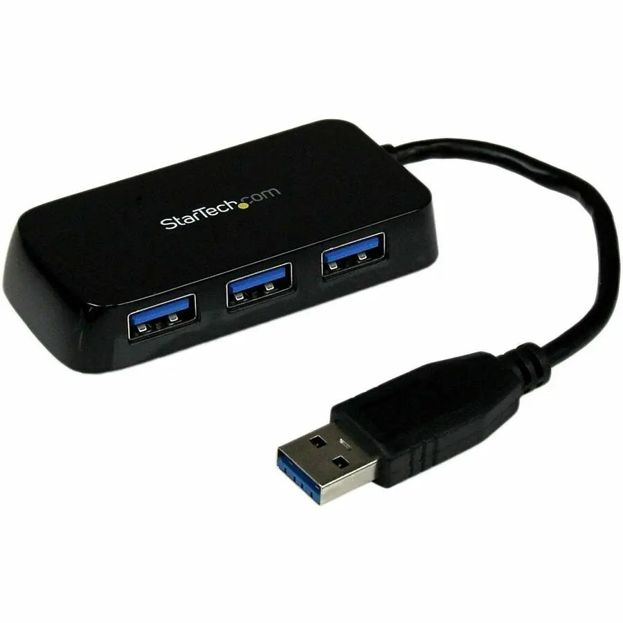 StarTech.com Portable 4 Port SuperSpeed Mini USB 3.0 Hub – Black, Part ST4300MINU3B