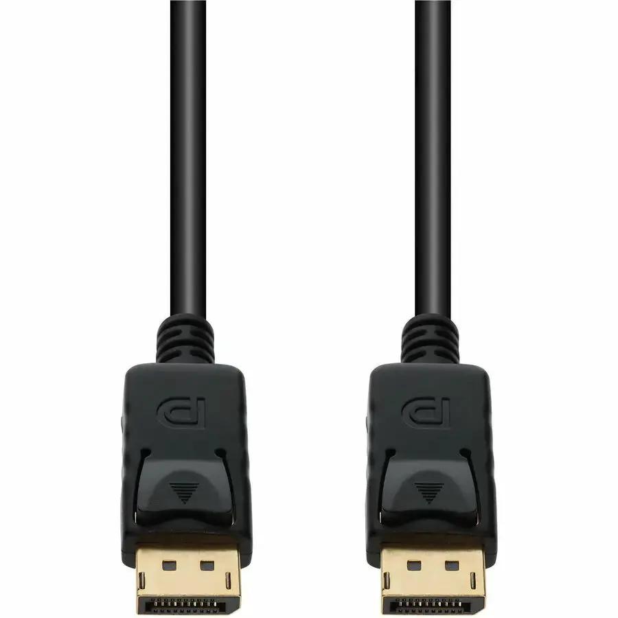 AddOn 3ft DisplayPort 1.2 Male to Male Black Cable for 4K UHD Display Connectivity by AddOn