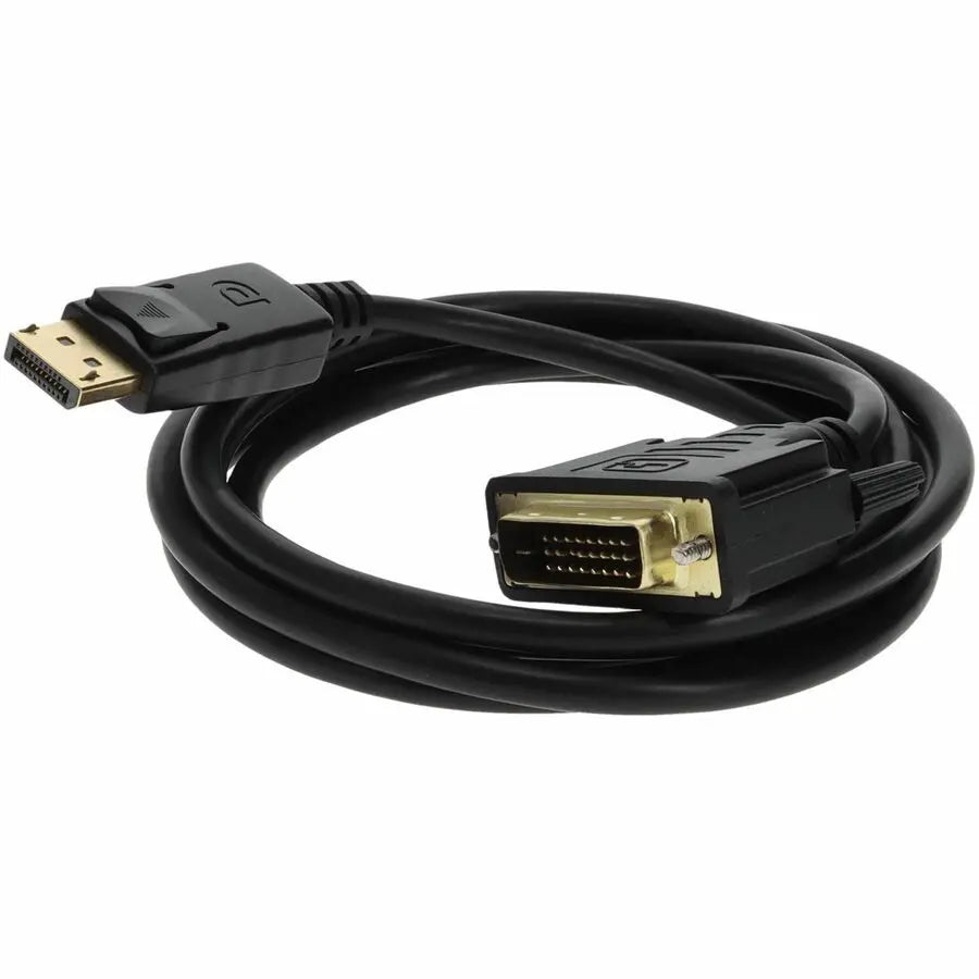 AddOn 10ft DisplayPort 1.2 Male to DVI-D Dual Link (24+1 pin) Male Black Cable - Supports Up to 2560x1600 Resolution