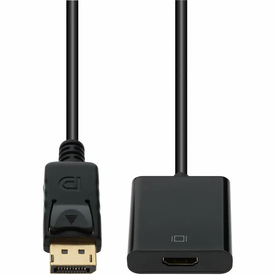 AddOn 8-inch DisplayPort 1.2 Male to HDMI 1.3 Female Adapter Cable - Black