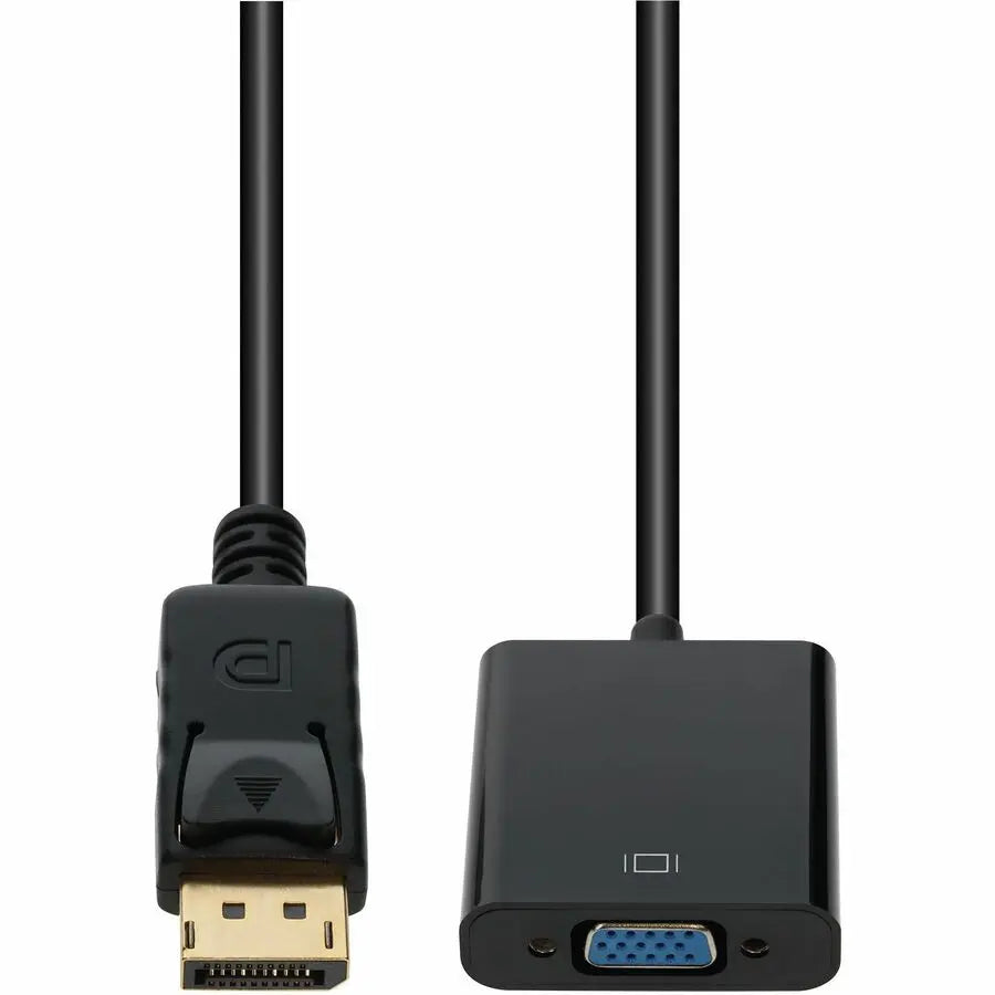 AddOn DisplayPort 1.2 Male to VGA Female Adapter – Black, Supports Up to 1920x1200 (WUXGA)