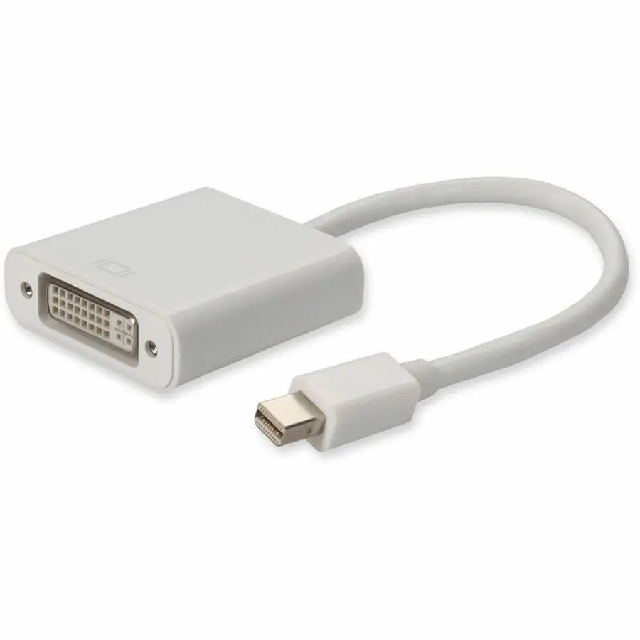 AddOn Mini-DisplayPort 1.1 Male to DVI-I (29-pin) Female Adapter Cable - White