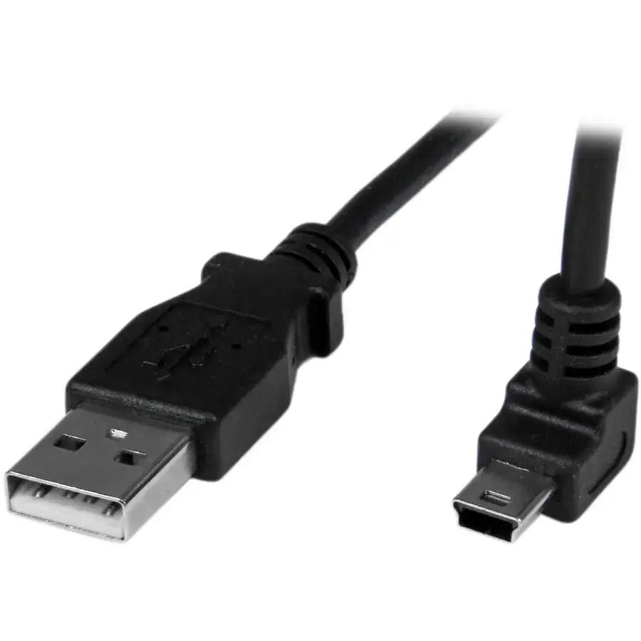 StarTech.com 1m USB to Up Angle Mini USB Cable - A to Mini B for Smartphones & Devices by StarTech.com