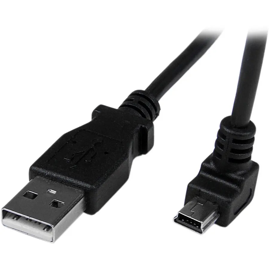 StarTech.com 2m Mini USB Cable - A to Down Angle Mini B for Data Transfer and Charging