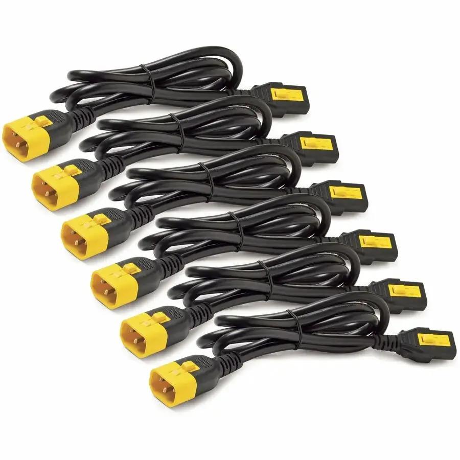 Schneider Electric APC NetShelter Power Cord Kit (6 Pack), Locking C13 to C14, 6 ft, North America by Schneider Electric SA